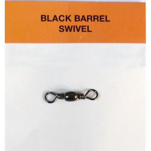 Seahorse Black Barrel Swivel Size #4