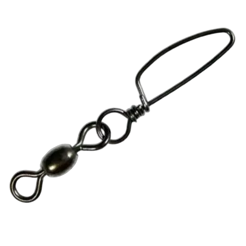 Seahorse Black Interlock Snap Swivel Size #01