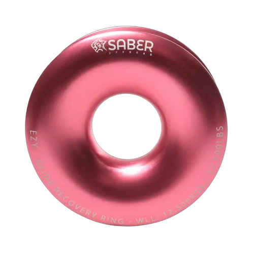 Saber Offroad Ezy-Glide 12,500 WLL Recovery Ring & Bag - PINK