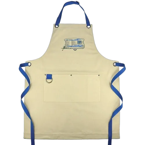 Van Go Collections Embroidered Apron Bluey Caravan Winter