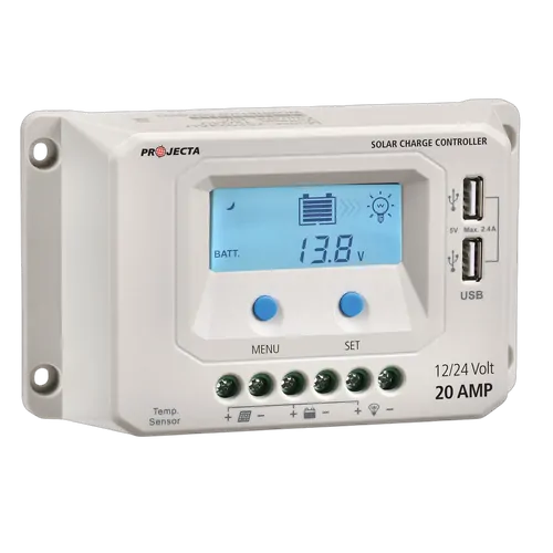 Projecta Automatic 12/24V 20A 4 Stage Solar Charge Smart Controller