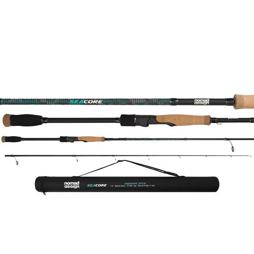 Nomad Design Seacore Inshore Spin Rods - 7ft 6in 3pc - Medium 8lb-17lb