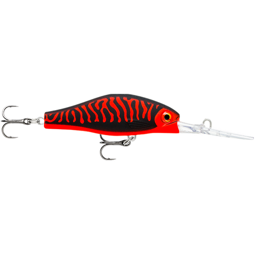 Rapala Shadow Rap Jack Deep 5cm Matte Black Red Uv