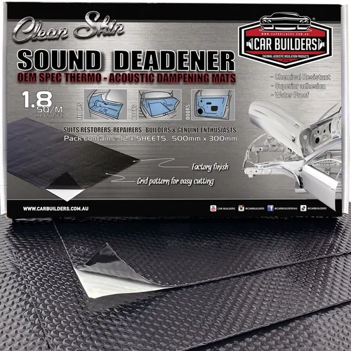 Car Builders Stage 1 Sound Deadener Plain Black