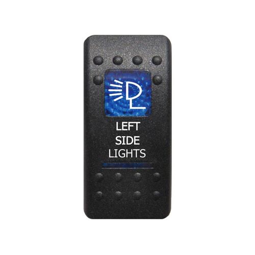 Rocker Switch Left Side Lights Blue Printed Lens (Each) - ROKSWCH-LEFT