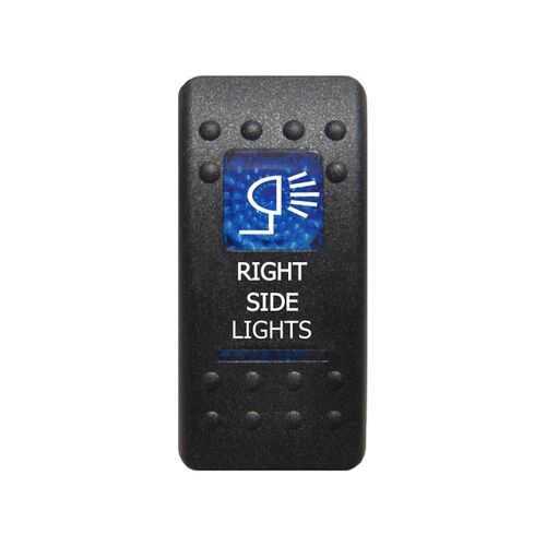 Rocker Switch Right Side Lights Blue Printed Lens (Each) - ROKSWCH-RGHT