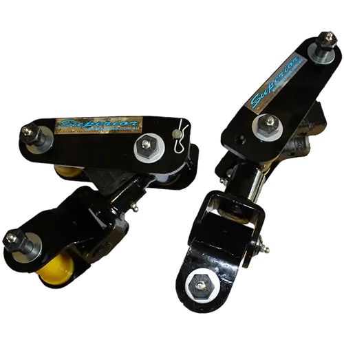 Superior Drop Shackles Suitable For Suzuki Sierra / Holden Drover Rear (Pair) - SUZDSR