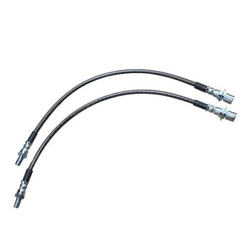 Brake Lines Braided 6 Inch (150mm) Front Suitable For LandCruiser 80 Series(ABS) (PAIR) - SSC-L80BRBRL6FABS