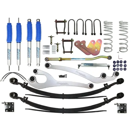 Superior Nitro Gas Twin Tube Superflex 3 Inch (75mm) Lift Kit Suitable For Toyota LandCruiser 76 Series 8/2016 on (Kit)