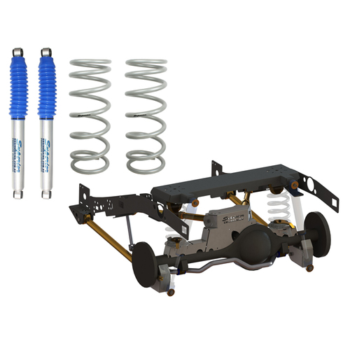 Superior Weld In Coil Conversion VSB14 Approved 2 Inch (50mm) Lift Kit w/Nitro Gas Twin Tube Shocks (Rear Only) Suitable For Toyota LandCruiser 79 Ser
