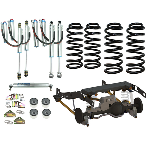 Superior Weld In Coil Conversion VSB14 Approved 2 Inch (50mm) Lift Kit with STD Diff Housing w/Remote Reservoir Shocks (Front and Rear) Suitable For T