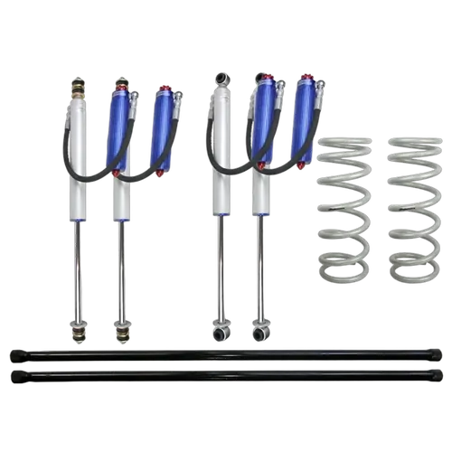 Superior Remote Reservoir 2.0 2 Inch (50mm) Lift Kit Suitable For Toyota LandCruiser 100 Series 6cyl (Kit) - SUP-RR-100IFS26