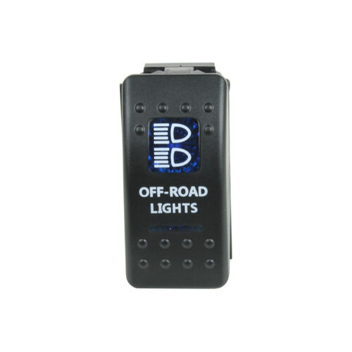 Rocker Switch Off-road Lights Blue Printed Lens (Each) - J09