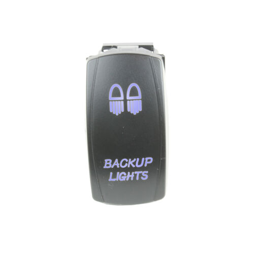Rocker Switch Backup Lights Blue LED (Each) - LJ02