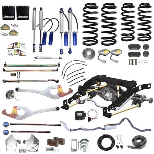 Superior Outback Tourer Weld In Coil Conversion 4 Inch Lift, Track Corrected Chromoly Diamond Diff, 4T GVM Suitable For Toyota Landcruiser 79 Series D