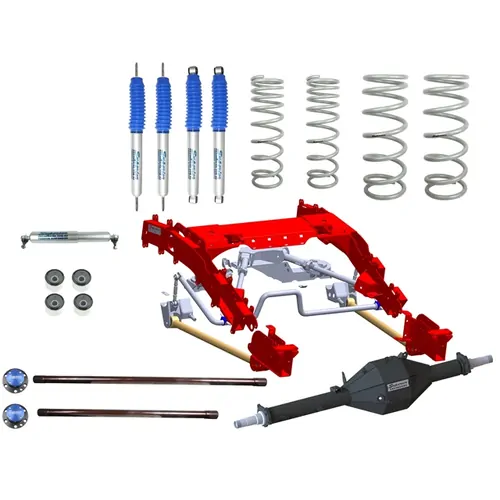 Superior Bolt in Coil Conversion VSB14 Approved 2 Inch (50mm) Lift Kit with Track Corrected Chromoly Diamond Diff Housing w/Nitro Gas Twin Tube Shocks