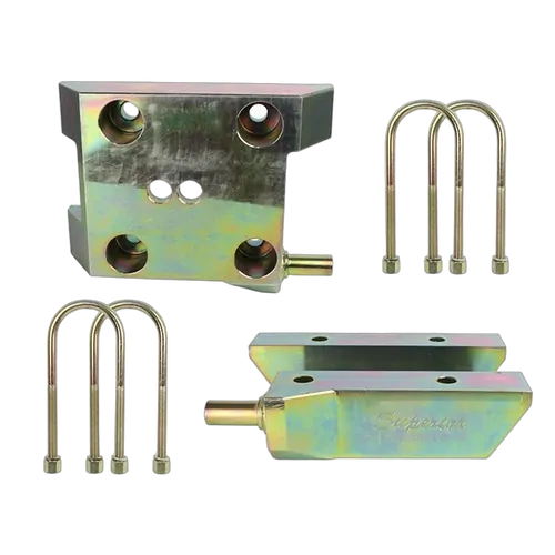 Superior U-Bolt Plate High Clearance Billet Steel Suitable For LandCruiser 60/75/76/78/79 Series (Rear Only) (Pair) - LCRUBLTPLTGEN3