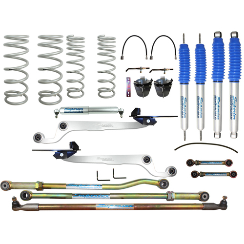 Superior Nitro Gas Twin Tube Hybrid Dropped Radius Lift Kits Suitable For Nissan Patrol GU 98-99 Wagon/98 on Ute (Kit) - SUP-NG-HBDRANGU1-XXX
