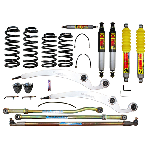 Superior Dropped Radius 3 Inch (75mm) Lift Kit Suitable For Nissan Patrol GQ with Tough Dog Shocks (Kit) - TD3DRANGQ