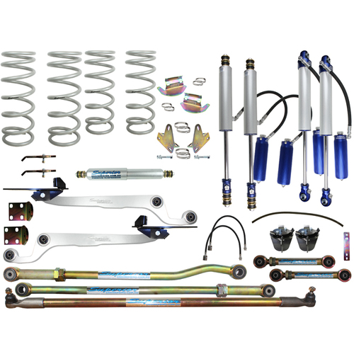 Superior Remote Reservoir 2.5 Hybrid Dropped Radius Lift Kits Suitable For Nissan Patrol GU 98-99 Wagon/98 on Ute (Kit) - SUP-RR25-HBDRANGU1-XXX