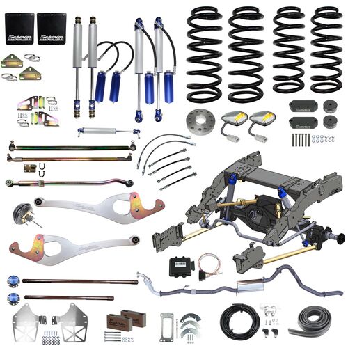 Superior Outback Tourer Bolt In Coil Conversion 3 Inch Lift, Track Corrected Chromoly Diamond Diff, 4.2T GVM Suitable For Toyota Landcruiser 79 Series