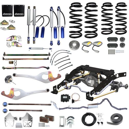 Superior Outback Tourer Weld In Coil Conversion 3 Inch Lift, Track Corrected Chromoly Diamond Diff, 4.2T GVM Suitable For Toyota Landcruiser 79 Series