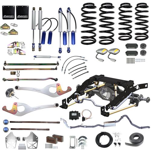Superior Outback Tourer Weld In Coil Conversion 2 Inch Lift, Track Corrected Chromoly Diamond Diff, 4.2T GVM Suitable For Toyota Landcruiser 79 Series