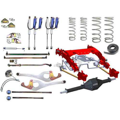 Superior Outback Tourer Australia Wide Legal Bolt In Coil Conversion 4 Inch (100mm) Hyperflex Lift, 33-35 Inch Tyres, Track Corrected Chromoly Diamond