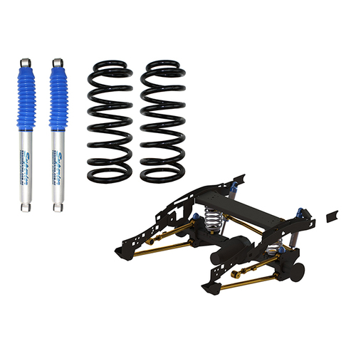 Superior Weld In Coil Conversion VSB14 Approved w/Nitro Gas Twin Tube Shocks (Rear Only) Suitable For Toyota Hilux Vigo 2005-15 - SUP-NG-VIGOCOIL2-KIT