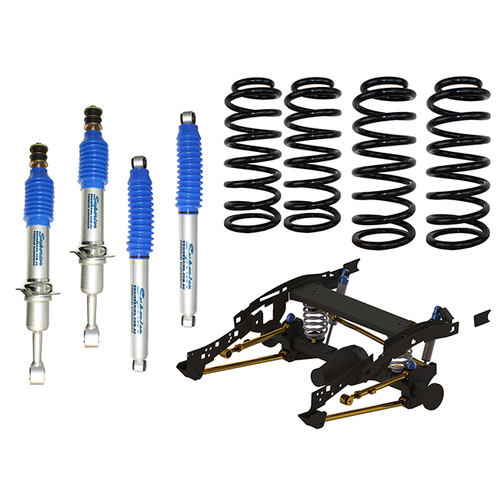 Superior Weld In Coil Conversion VSB14 Approved w/Nitro Gas Twin Tube Shocks (Front and Rear) Suitable For Toyota Hilux Vigo 2005-15 - SUP-NG-VIGOCOIL