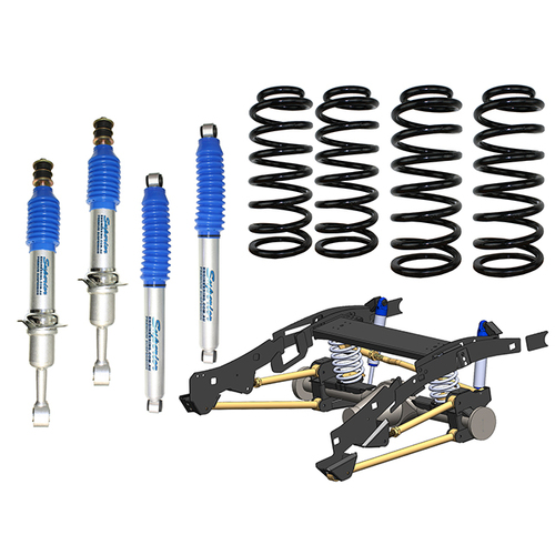 Superior Weld In Coil Conversion VSB14 Approved w/Nitro Gas Twin Tube Shocks (Front and Rear) Suitable For Toyota Hilux Revo 2015 on - SUP-NG-REVOCOIL