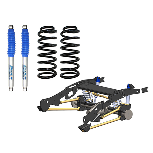 Superior Weld In Coil Conversion VSB14 Approved w/Nitro Gas Twin Tube Shocks (Rear Only) Suitable For Toyota Hilux Revo 2015 on - SUP-NG-REVOCOIL2-KIT