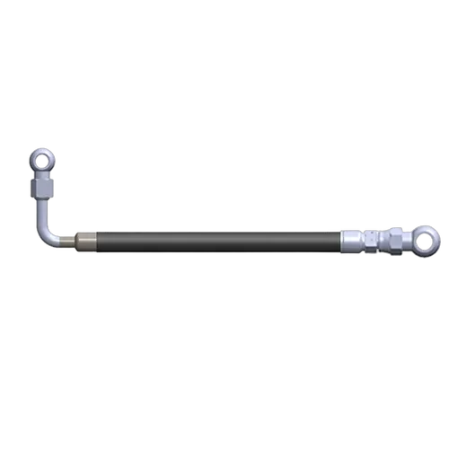 Superior Reservoir Hose Rubber 500mm 9/16 90 deg Swivel to 3/8 Straight Swivel (Each) - 3113131