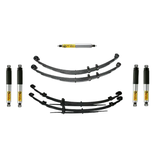 Superior 2 Inch (50mm) Lift Kit Suitable For Nissan Patrol MQ with Tough Dog Adj Shocks (Kit) - MQSTFRTA