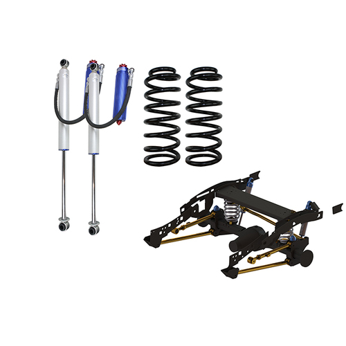 Superior Weld In Coil Conversion VSB14 Approved w/Remote Reservoir Shocks (Rear Only) Suitable For Toyota Hilux Vigo 2005-15 - SUP-RR-VIGOCOIL2-KIT-RO