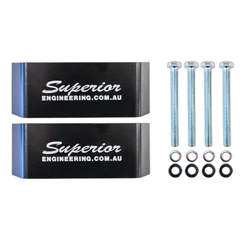 Superior Bump Stop Extensions 50mm Suitable For Toyota LandCruiser 76/78/79/80/105 Series Rear (Pair) - LC7950BS-V1