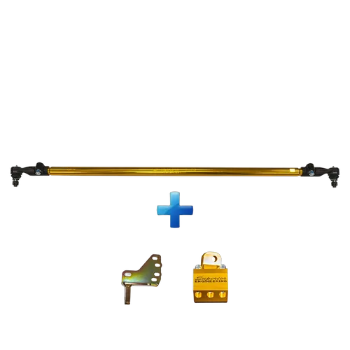 Superior 7075 - T6 Alloy Drag Link Solid Bar Suitable For Toyota LandCruiser 78/79 Series 6 Cyl (Narrow Body) Adjustable - 79DRAG6-AL