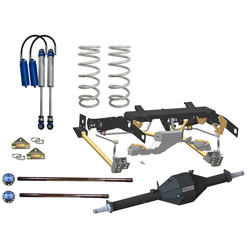 Superior Weld in Coil Conversion VSB14 Approved 2 Inch (50mm) Lift Kit with Track Corrected Chromoly Diamond Diff Housing w/2.5 Remote Reservoir Shock