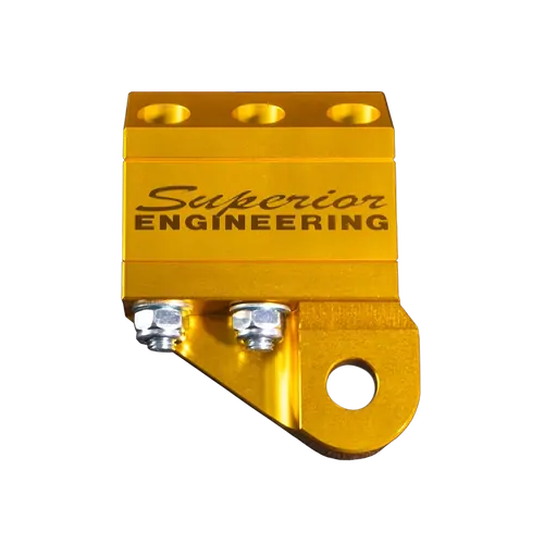 Superior Billet Series 7075 - T6 Alloy Damper Bracket Suitable For Nissan Patrol GU Suit Drag Link (Tapered Pin) - BDLBNPTP-KIT