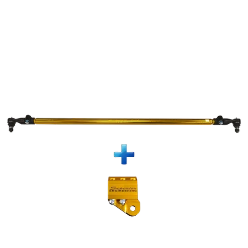 Superior 7075 - T6 Alloy Drag Link Solid Bar 0-3 Inch (0-75mm) Lift Suitable For Nissan Patrol GU 1/2000 On Wagon Adjustable - GUDLW-03-AL