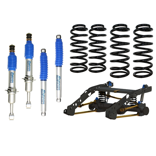 Superior Weld In Coil Conversion VSB14 Approved w/Nitro Gas Twin Tube Shocks (Front and Rear) Suitable For Ford Ranger PXIII (2018-2022) - SUP-NG-RAGP