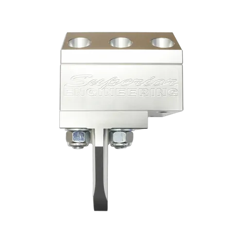 Superior Billet Alloy Damper Bracket Suitable For Nissan Patrol GQ/GU Suit Drag Link/Tie rod/Panhard (Pin-Pin) Silver - DLBNPPPSIL-V1