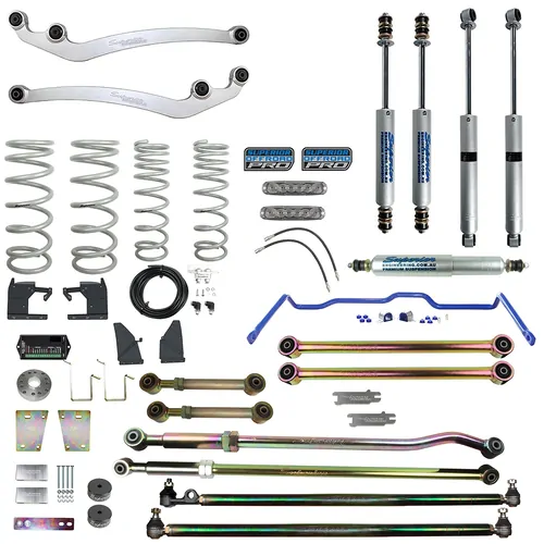 Superior Engineering Offroad Pro 4 Inch (100mm) suits Toyota Landcruiser 105 Series Lift Kit - SUP-LCR1054VSB