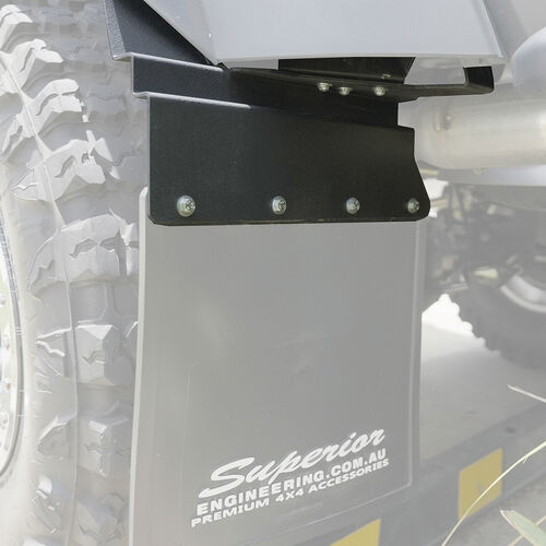 Superior Mudflap Brackets suitable for Jeep Gladiator Rubicon 2020 On Rear (Pair) - SUP-MFBK-A-GLD01