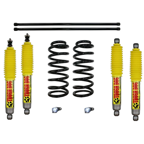 Superior 2 Inch (50mm) Lift Kit Suitable For Toyota LandCruiser 100 Series IFS (Stage 1) with Tough Dog Shocks (Kit) - 100IFSTDS1