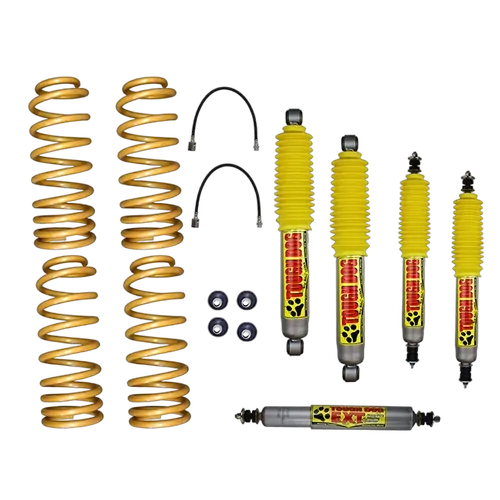 Superior 3 Inch (75mm) Lift Kit Suitable For Nissan Patrol GQ 1990 on with Tough Dog Shocks (Kit) - SUPNISGQ3ES2A
