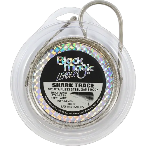 Black Magic Shark Trace Rig 440LB Stainless Steel Wire