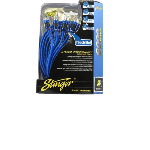 6000 Series Stinger 4 Channel 17Ft (5Mtr) Rca