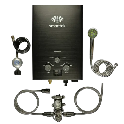 Smarttek Black Hot Water System + 6LPM Pmp PK