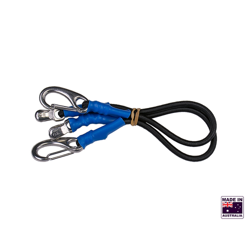 Hookem Outrigger Snubber Set With Mini Roller & Snap Hook - Pair